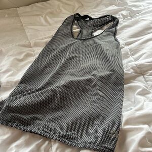 ATHLETIC TANK TOP | mesh grey and white razorback tank top